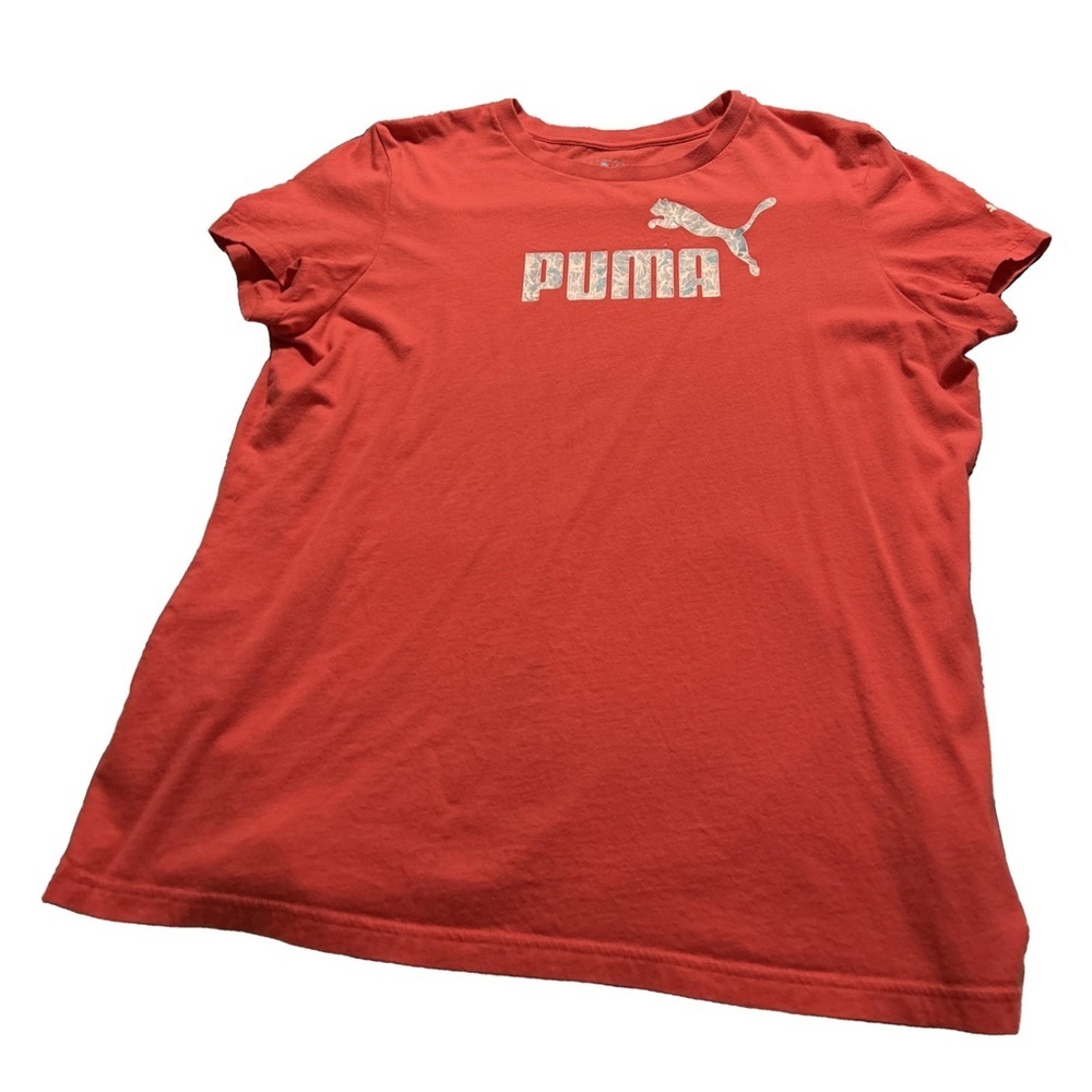 Women's Coral Puma T-Shirt Size XXL